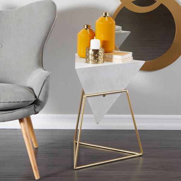 9th & Pike® Black Metal Modern Accent Table