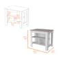 FM FURNITURE Brooklyn Antibacterial Kitchen Island - image 7