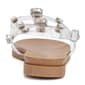Womens Olivia Miller Crystal Clear Slide Sandals - image 4