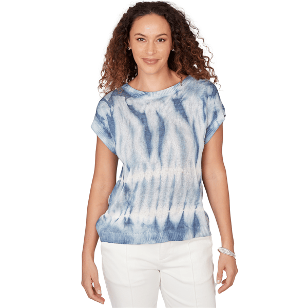 Petite Skyes the Limit Summer Spice Tie Dye Sweater - image 