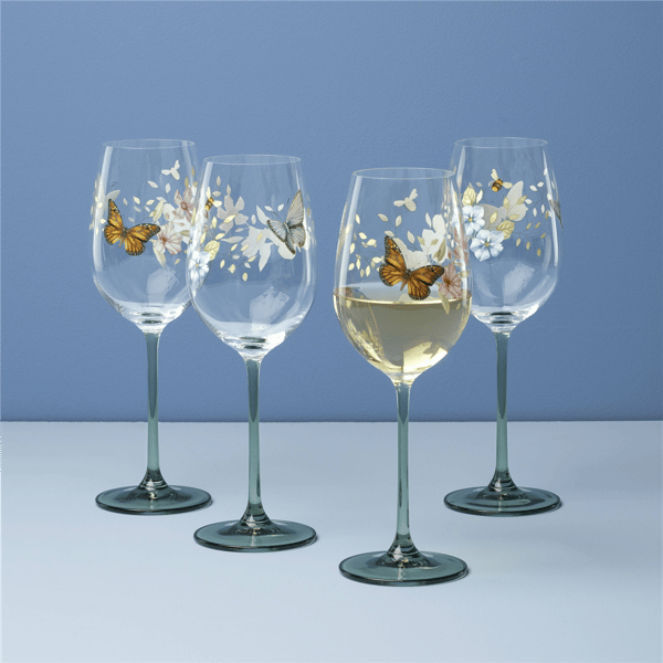 Lenox® Butterfly Meadow® Wine Glasses - Set of 4
