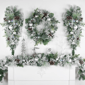 Northlight 6ft. Flocked Pine Christmas Garland with Ornaments - image 3
