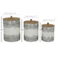 9th & Pike&#174; Distressed Galvanized Textured Canisters - Set of 3 - image 6