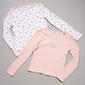 Girls (7-16) No Comment 2pk. Bow & Floral Long Sleeve Tees - image 1
