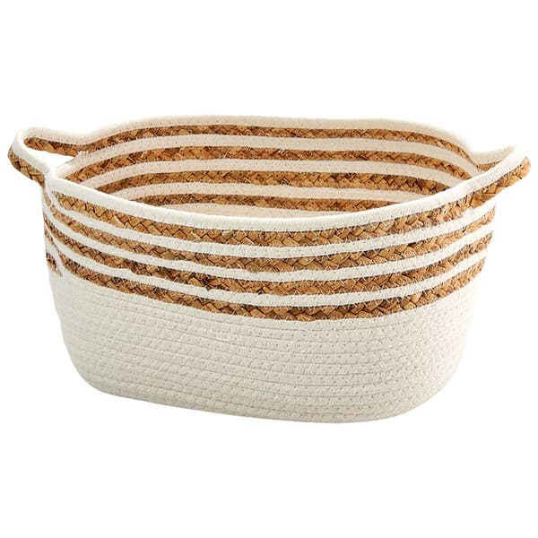 Heritage Medium Stripe Rope Hyacinth Shelf Tote - image 