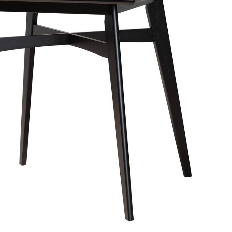 Baxton Studio Leena Mid-Century Modern Wood Pub Table
