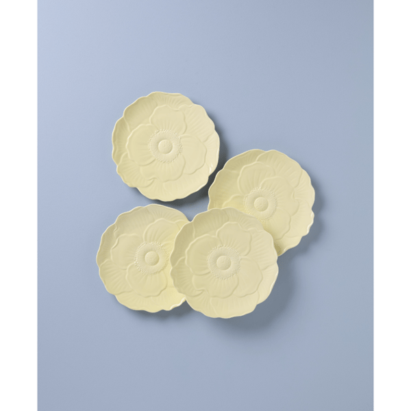 Lenox® Butterfly Meadow® Floral Yellow Accent Plates - Set of 4