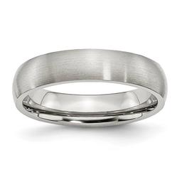 Mens Gentlemen's Classics(tm) Stainless Steel 5mm Wedding Band