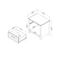 South Shore Asten Blueberry Drawer Nightstand - image 6