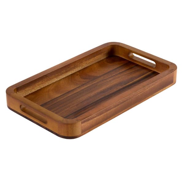 Kalmar Home Acacia Wood Rectangular Serving Tray - image 