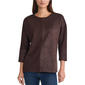 Petite Jones New York 3/4 Sleeve Blocked Dolman Serenity Tunic - image 1