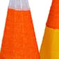 National Tree 3pc. Pre-Lit Candy Corn Cones - image 2