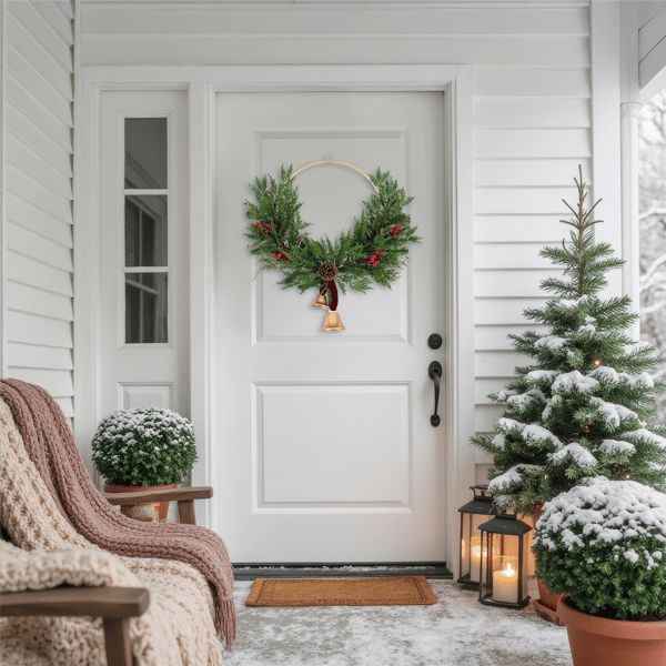 Northlight Real Touch™ Cypress & Pine w/ Berries Christmas Wreath