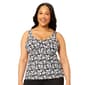 Plus Size Leilani Summer Bloom Coastal Floral Tankini Swim Top - image 1