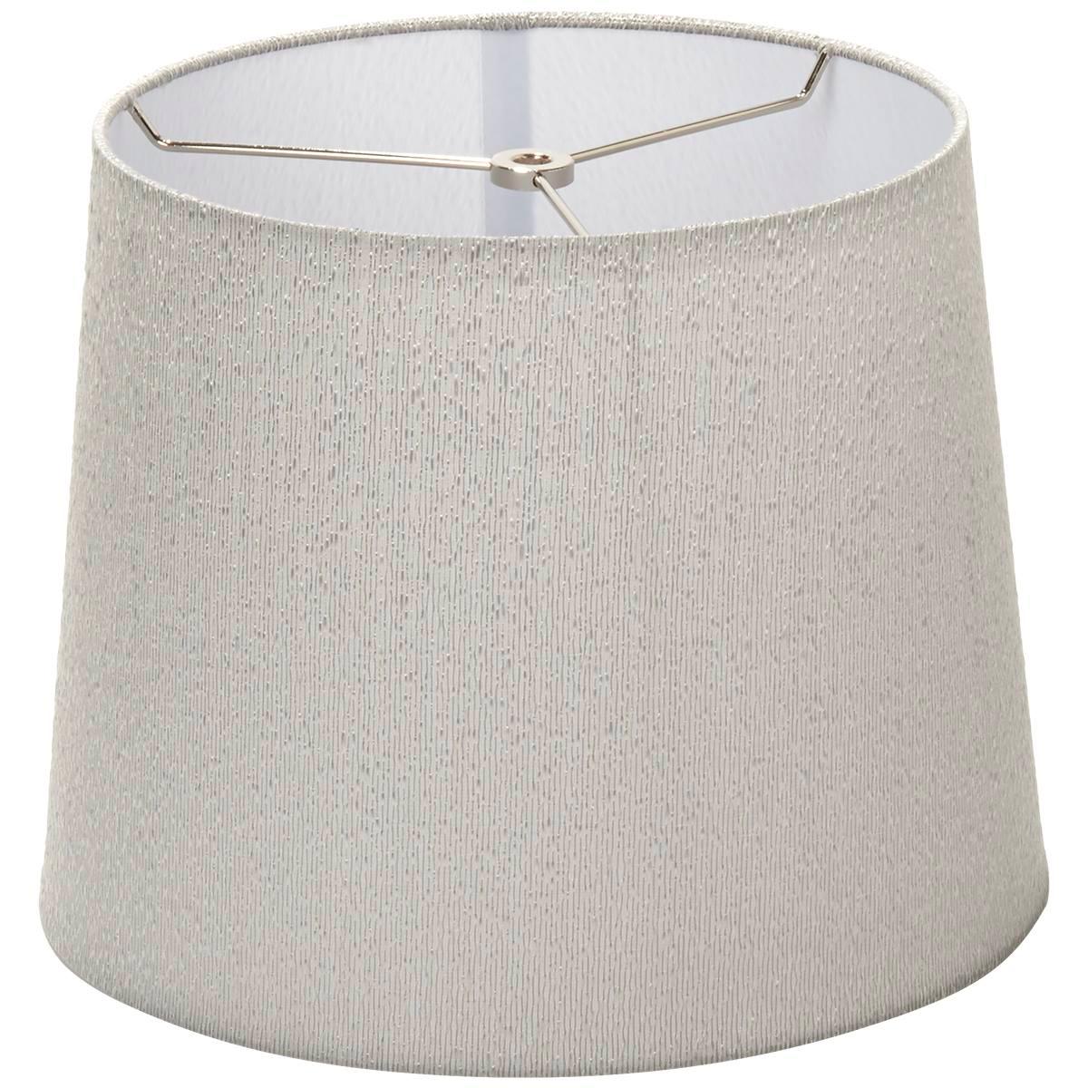 Fangio Lighting Textured Hardback 14in. Drum Shade - Silver