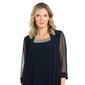 Petite R&M Richards 3pc. Sheer Insert Beading Pantsuit Jacket - image 3