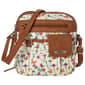 MultiSac North/South Zip Around Floral Butterfly Crossbody - image 1