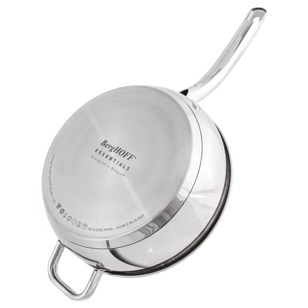 BergHOFF Belly Shape 18/10 Stainless Steel 9.5in. Deep Skillet