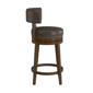 HH2 Home Lawton Brown Upholstered Swivel Counter Height Stool - image 4