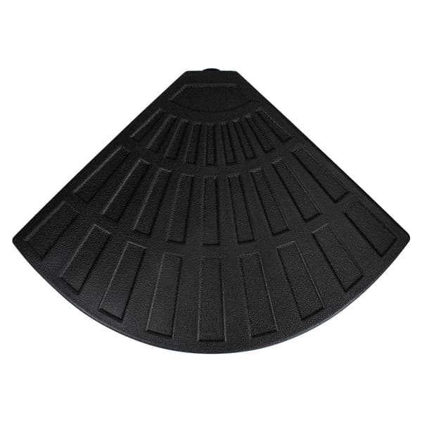 Northlight Seasonal 26lbs Black Fan Shaped Off-Set Umbrella Stand