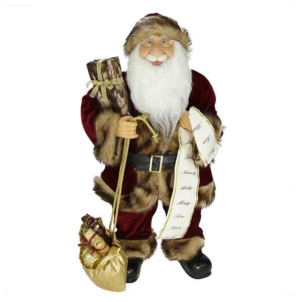 Northlight 24in. Woodland Standing Santa Claus Christmas Figure - image 
