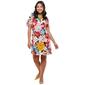 Petite MSK Short Sleeve Half Zip Neck Floral Shift Dress - image 1