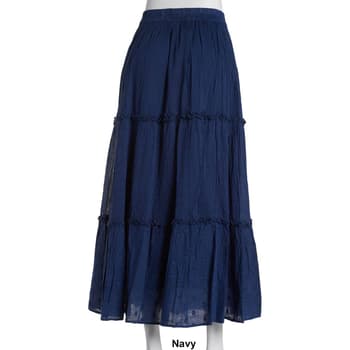 Womens New Direction Solid 3 Tiered Skirt - Boscov's