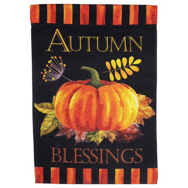 Northlight Autumn Blessings Pumpkin Fall Harvest Garden Flag