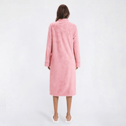 Petite Jasmine Rose Long Sleeve Floral/Butterfly Zip Robe