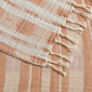 Palm Aire Amagansett Terracotta Stripe Cotton Throw Blanket - image 4