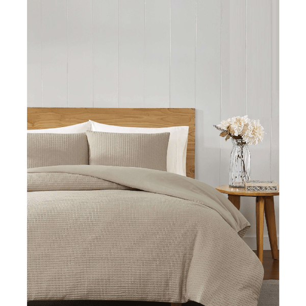 Cannon Heritage Cotton Waffle 3pc. Duvet Set - image 