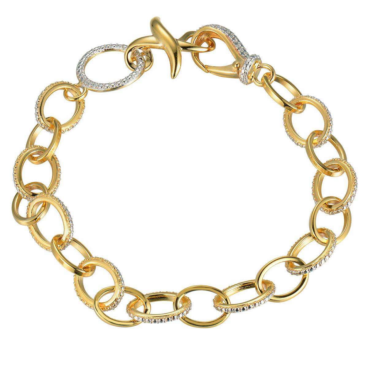 18kt. Gold over Sterling Silver Multiple Link Bracelet