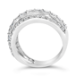 Haus of Brilliance 2ctw. Lab Grown Diamond 3 Row Band Ring - image 5