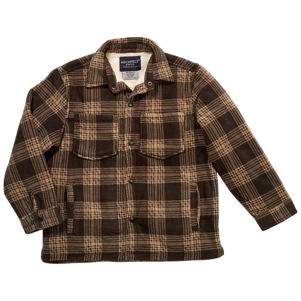 Boys (8-20) Architect(R) Sherpa Lined Nordic Shacket - Brown