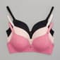 Womens Laura Ashley 3pk Floral Lace Wire Free Bra - image 2