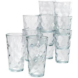 Clarity Eclipse 17 Oz Highball Glasses Set of 10