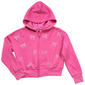 Girls (7-16) Star Ride® Rhinestone Bows Zip Up Hoodie - image 2