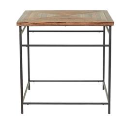 9th & Pike® Brown Wood Rustic Accent Table