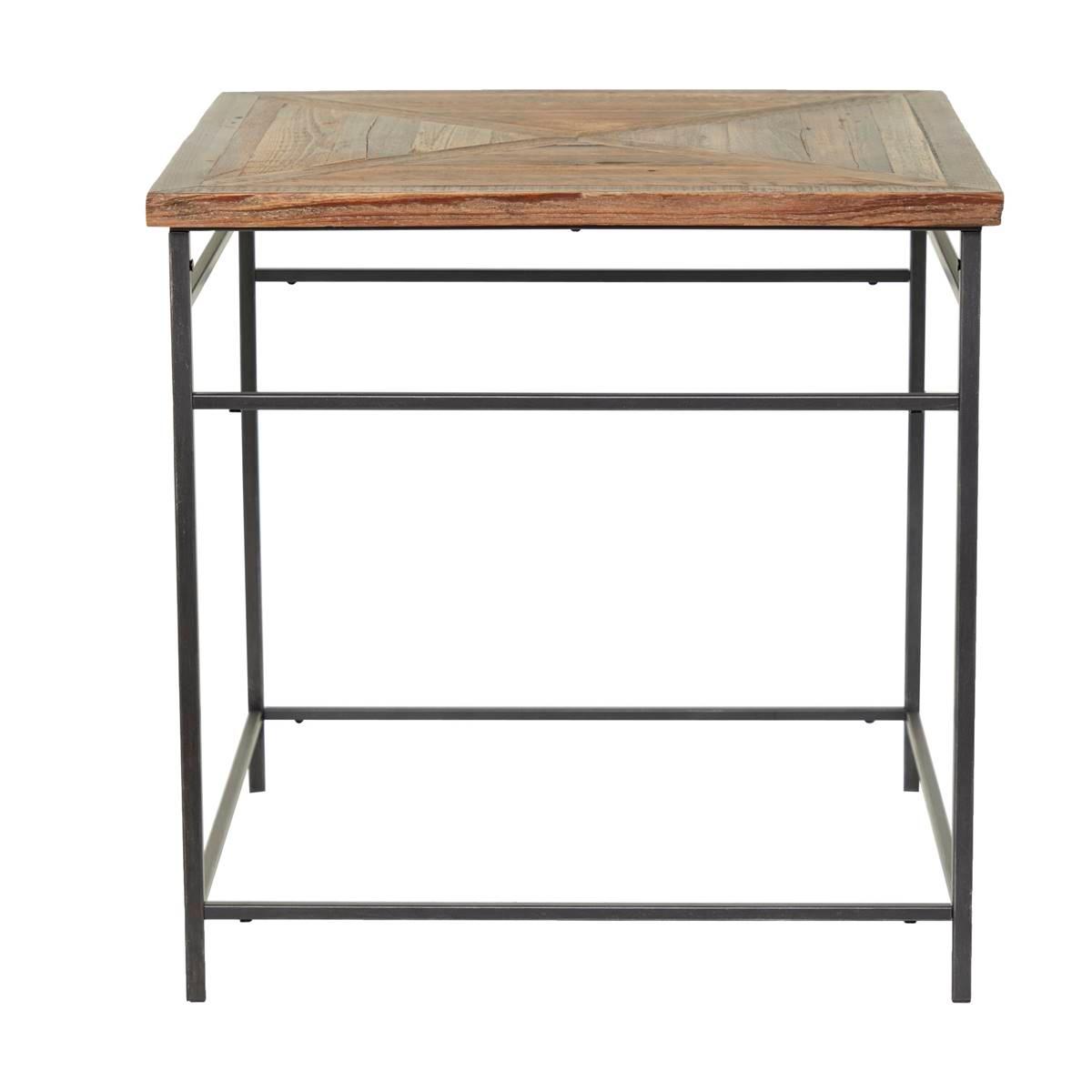 9th & Pike® Brown Wood Rustic Accent Table
