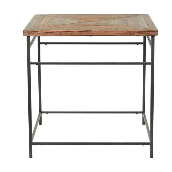 9th & Pike® Brown Wood Rustic Accent Table