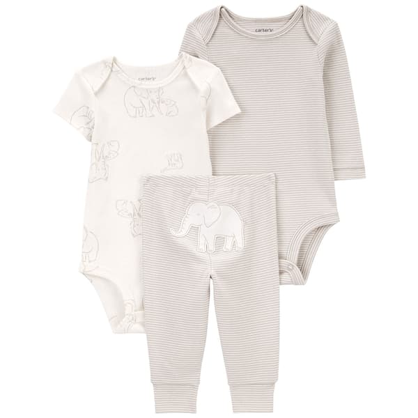 Baby Unisex &#40;NB-12M&#41; Carters&#40;R&#41; 3pc. Elephant Little Character Set - image 