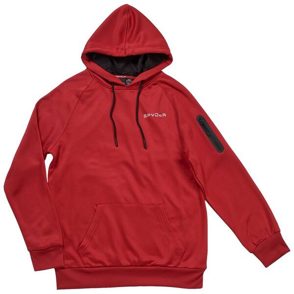 Mens Spyder Fleece Pullover Hood w/ Front Pouch - image 