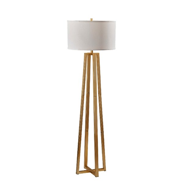 Simplee Adesso Oakley Floor Lamp with White Shade - image 
