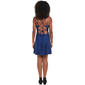 Juniors Crystal Doll Jersey Knit Lace Up Back Skater Dress - image 3