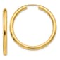 Gold Classics(tm) 35mm. 14kt. Endless Polished Hoop Earrings - image 1