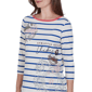 Womens Ruby Rd. Must Haves II 3/4 Sleeve Varsity Stripe Tee - image 5