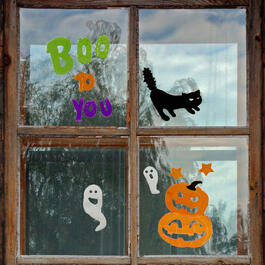 Northlight Seasonal Boo to You Halloween Gel Window Clings