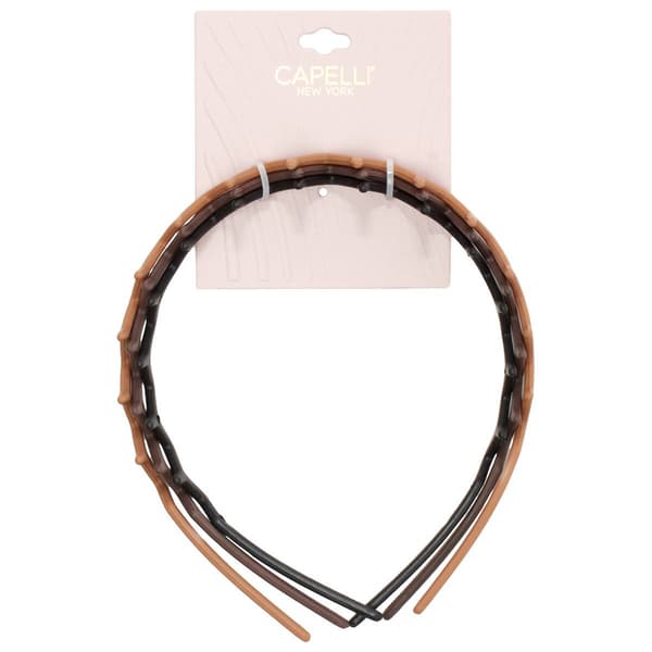 Womens Capelli New York 3pk Zig Zag Headbands
