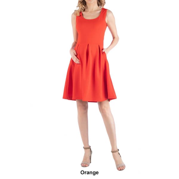 Womens 24/7 Comfort Apparel Sleeveless Maternity A-Line Dress
