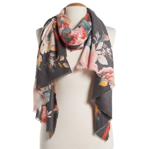 Womens Vince Camuto Super Soft Fall Blooms Scarf - image 
